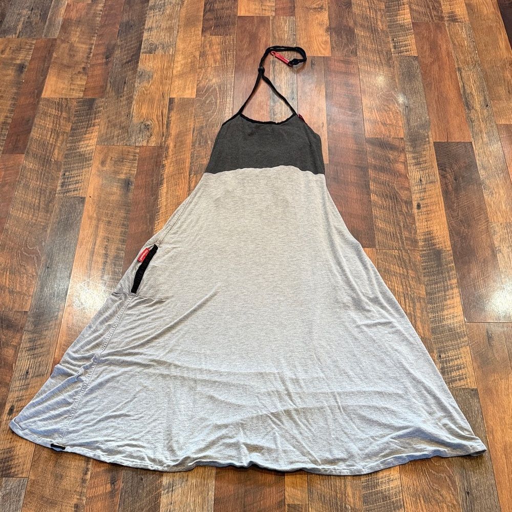 Black and Gray Maxi Dress by undress S (6001)